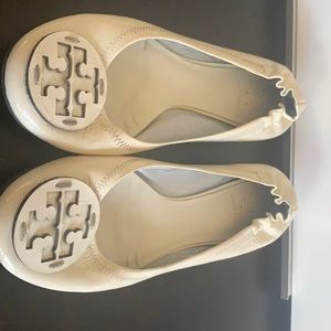 Tori Burch white flats